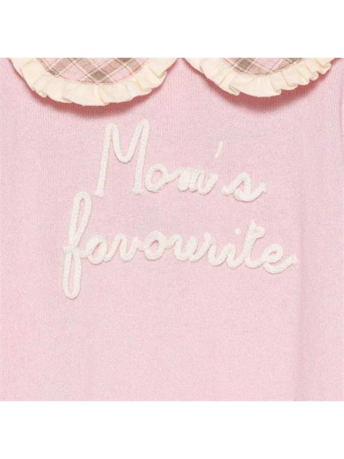 Maglione Alba per bambina MC2 Saint Barth Kids rosa con colletto ampio MC2 SAINT BARTH | ALBA01769